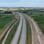 6 km 69+050 ułożone warstwy nawierzchni