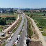 8 km 69+610, obiekt MS 2.3, ułożone warstwy nawierzchni