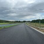 10 km 74+170 wykonanie warstwy nawierzchni (przeciwnie do km)