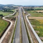 11 km 70+050 ułożone warstwy nawierzchni
