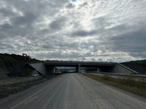 13 km 75+000 obiekt PZGd 2.3, ułożone warstwy nawierzchni