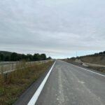 14 km 75+000 ułożone warstwy nawierzchni, (przeciwnie do km)