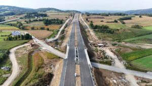15 km 70+690 obiekt WS 2.2, ułożone warstwy nawierzchni