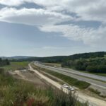 15 km 75+200 ułożone warstwy nawierzchni (zgodnie z km)