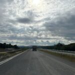 15 km 75+200 ułożone warstwy nawierzchni (zgodnie z km)