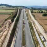 18 km 71+230 ułożone warstwy nawierzchni