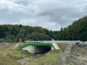 18 km 76+800 obiekt MS 2.9 - wykonane schody skarpowe