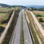 19 km 71+420 ułożone warstwy nawierzchni
