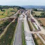 21 km 71+790 ułożone warstwy nawierzchni