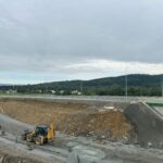 21.1 km 77+600 ułożone warstwy nawierzchni - docelowy węzeł Dukla