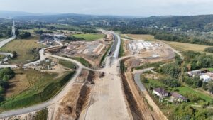 25 km 72+540 postęp robót - docelowy MOP Równe
