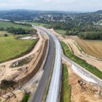 28 km 72+980 ułożone warstwy nawierzchni