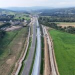 32 km 73+880 ułożone warstwy nawierzchni