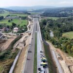 34 km 74+210 ułożone warstwy nawierzchni
