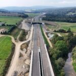 36 km 74+550 obiekt ES 2.2, ułożone warstwy nawierzchni