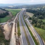 39 km 75+070 ułożone warstwy nawierzchni