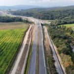 44 km 75+800 ułożone warstwy nawierzchni