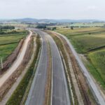 5 km 68+920 ułożone warstwy nawierzchni