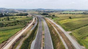 6 km 69+120 ułożone warstwy nawierzchni