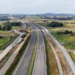 7 km 69+320 ułożone warstwy nawierzchni