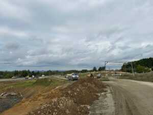 8 km 72+800 plac budowy