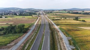 9 km 69+760 ułożone warstwy nawierzchni