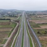 10 km 69+890 ułożone warstwy nawierzchni