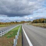 10 km 74+170 malowanie oznakowania poziomego (przeciwnie do km)