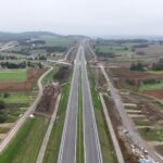 12 km 70+370 ułożone warstwy nawierzchni