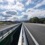 12.1 km 74+500 obiekt ES 2.2-malowanie oznakowania poziomego