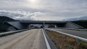 13 km 75+000 obiekt PZGd 2.3, ułożone warstwy nawierzchni