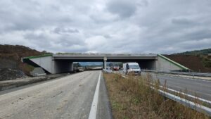 13 km 75+000 obiekt PZGd 2.3, ułożone warstwy nawierzchni