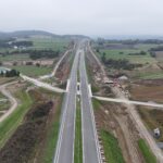 14 km 70+600 obiekt WS 2.2, ułożone warstwy nawierzchni
