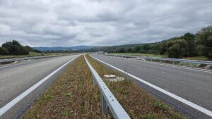 15 km 75+200 ułożone warstwy nawierzchni (zgodnie z km)