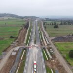 17 km 71+100 ułożone warstwy nawierzchni