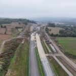 20 km 71+750 ułożone warstwy nawierzchni