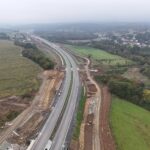 28 km 73+410 ułożone warstwy nawierzchni