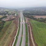 30 km 73+860 ułożone warstwy nawierzchni