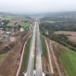 32 km 74+080 ułożone warstwy nawierzchni