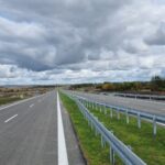 4 km 70+800 wykonane oznakowanie poziome (przeciwnie do km)