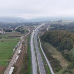 46 km 76+820 ułożone warstwy nawierzchni