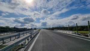 9 km 74+170 obiekt PZDs 2.2, malowanie oznakowania poziomego