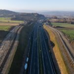16 km 71+500 ułożone warstwy nawierzchni