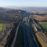 17 km 71+720 ułożone warstwy nawierzchni