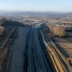 19 km 72+070 ułożone warstwy nawierzchni