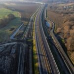 33 km 75+150 ułożone warstwy nawierzchni