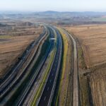 4 km 68+950 ułożone warstwy nawierzchni