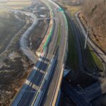 40 km 76+390 ułożone warstwy nawierzchni