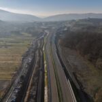 43 km 76+840 ułożone warstwy nawierzchni