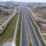 14 km 70+700 ułożone warstwy nawierzchni